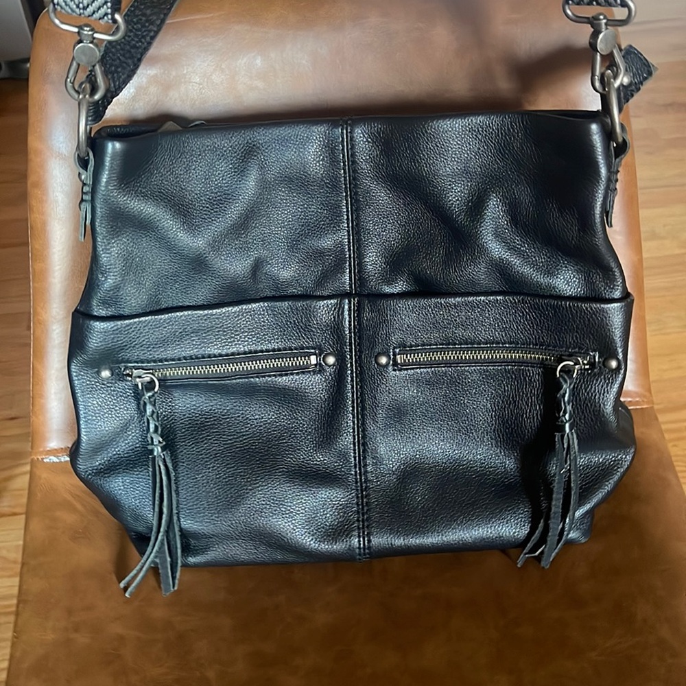 COPY - Black Leather Tote/Crossbody Bag